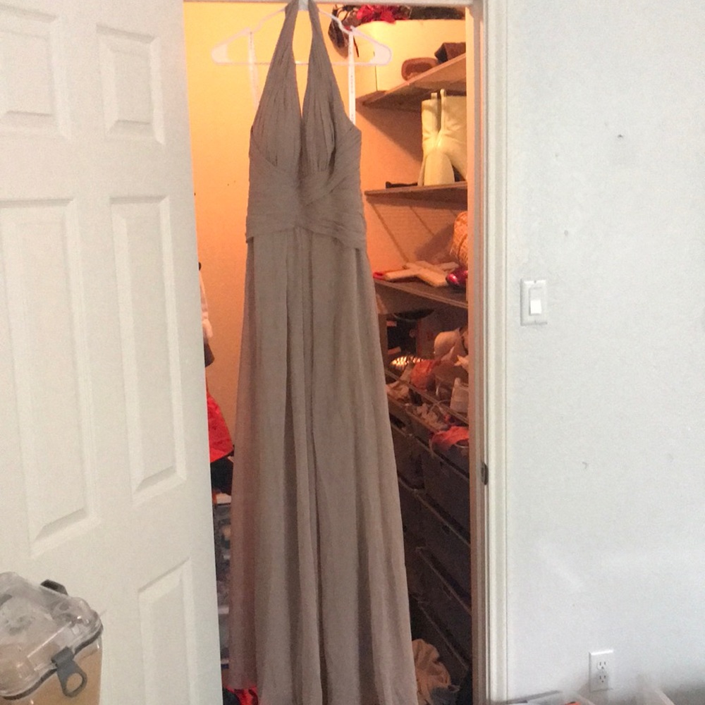 Halter long dress. Worn once for a wedding
